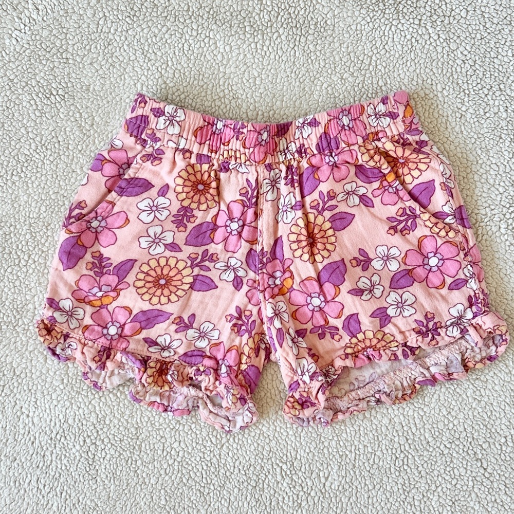 Cat & Jack Floral Shorts, Size 4T